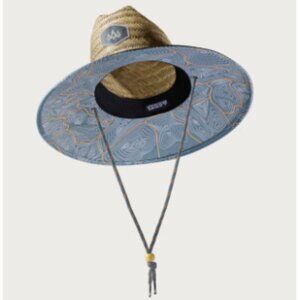 Hemlock - UPF 50+ Lifeguard Straw Hat - Nomad Blue